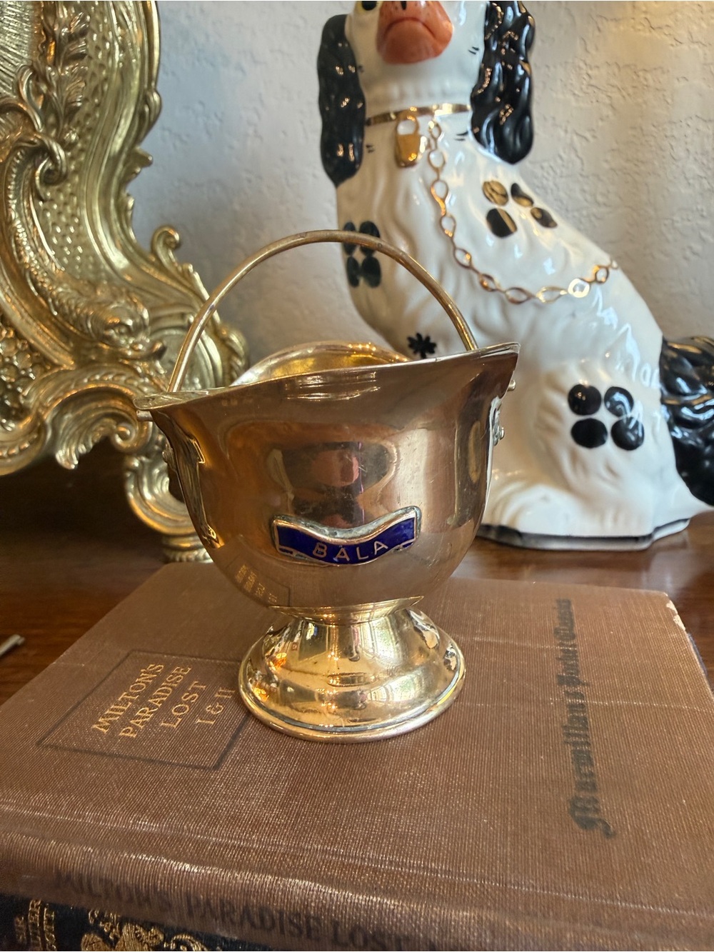 Vintage Brass Sugar Scuttle from England - Picture 8 of 13